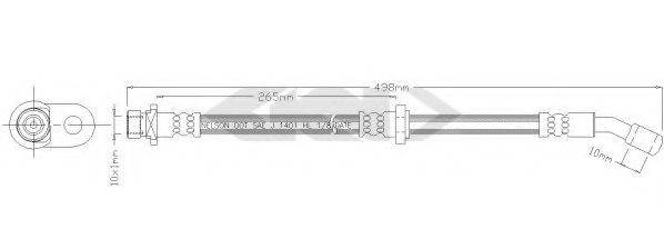 SPIDAN 340446 Гальмівний шланг