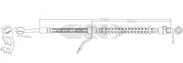SPIDAN 340282 Гальмівний шланг