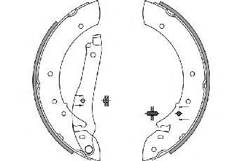SPIDAN 30449 Комплект гальмівних колодок