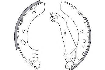 SPIDAN 33649 Комплект гальмівних колодок