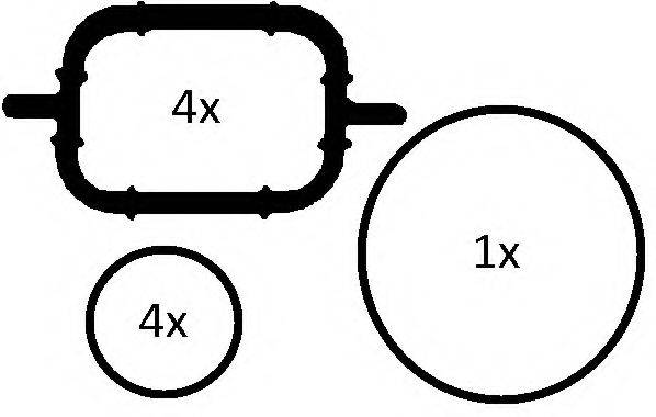 ELRING 228680 Комплект прокладок, впускний колектор