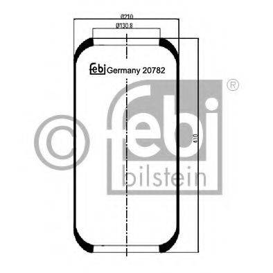 FEBI BILSTEIN 20782 Кожух пневматичної ресори