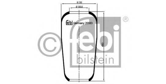 FEBI BILSTEIN 20883 Кожух пневматичної ресори