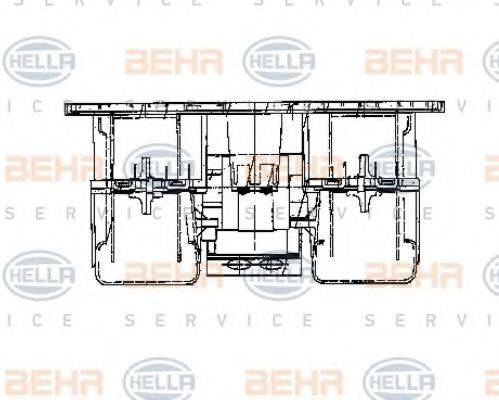 BEHR HELLA SERVICE 8EW009160781 Вентилятор салону