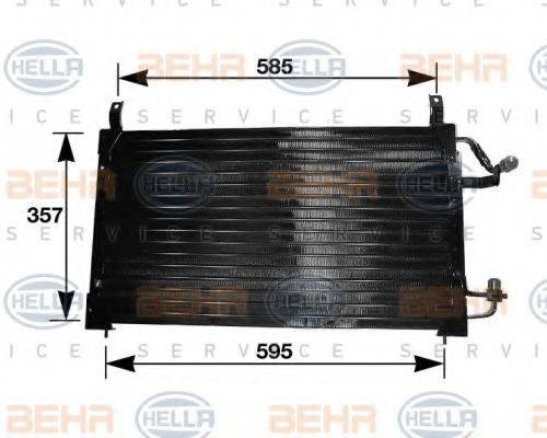 BEHR HELLA SERVICE 8FC351037141 Конденсатор, кондиціонер