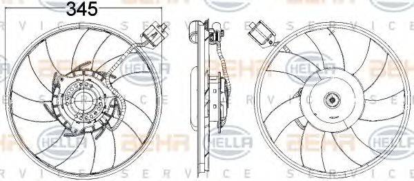 BEHR HELLA SERVICE 8EW351104481 Вентилятор, охолодження двигуна