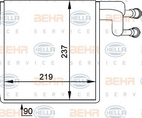 BEHR HELLA SERVICE 8FV351211041 Випарник, кондиціонер