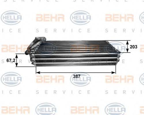 BEHR HELLA SERVICE 8FV351211101 Випарник, кондиціонер