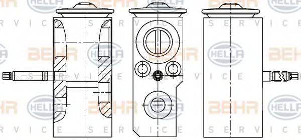 BEHR HELLA SERVICE 8UW351234641 форсунка, розширювальний клапан