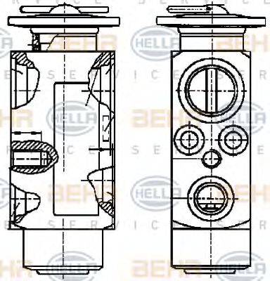 BEHR HELLA SERVICE 8UW351239011 Розширювальний клапан, кондиціонер