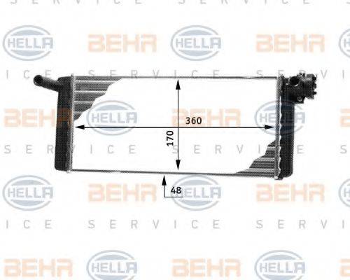 BEHR HELLA SERVICE 8FH351312321 Теплообмінник, опалення салону