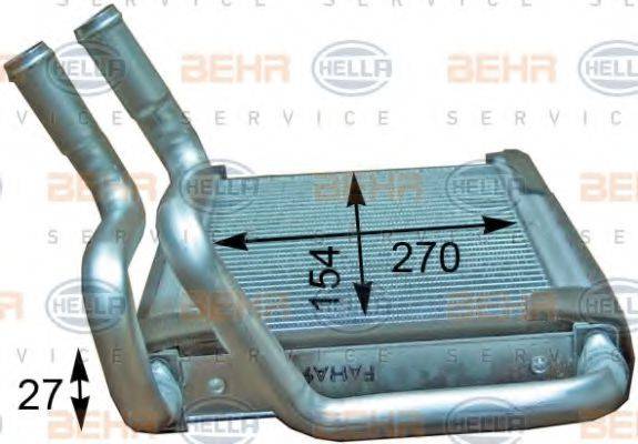 BEHR HELLA SERVICE 8FH351315731 Теплообмінник, опалення салону