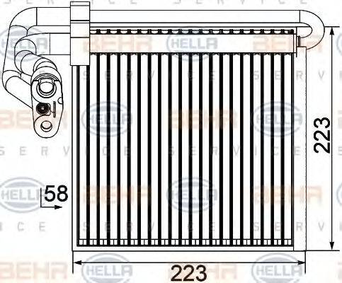 BEHR HELLA SERVICE 8FV351330751 Випарник, кондиціонер