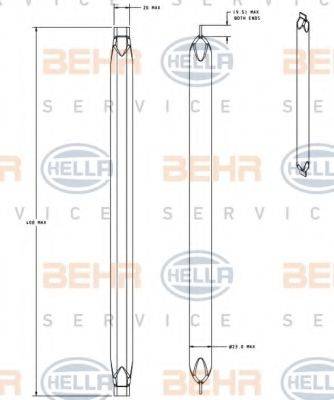 BEHR HELLA SERVICE 8FT351335301 Осушувач, кондиціонер