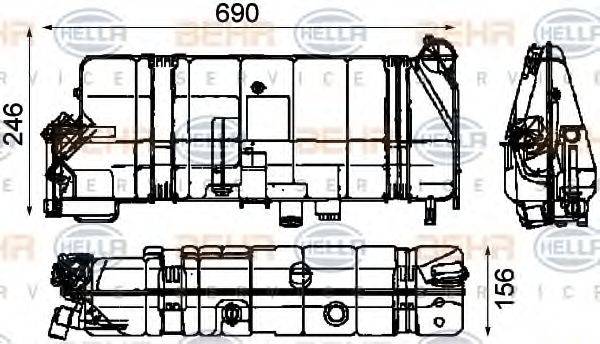 BEHR HELLA SERVICE 8MA376705261 Компенсаційний бак, охолоджуюча рідина