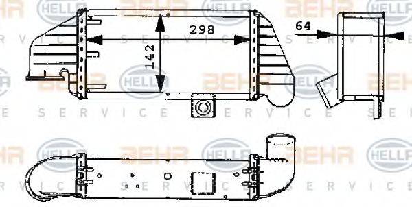 BEHR HELLA SERVICE 8ML376723071 Інтеркулер