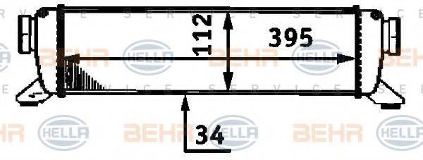 BEHR HELLA SERVICE 8ML376723311 Інтеркулер