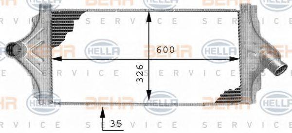 BEHR HELLA SERVICE 8ML376723351 Інтеркулер