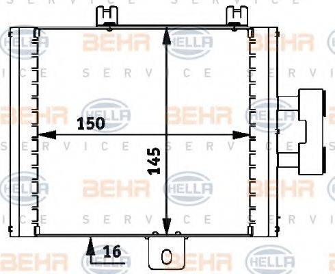 BEHR HELLA SERVICE 8MO376726271 масляний радіатор, моторне масло