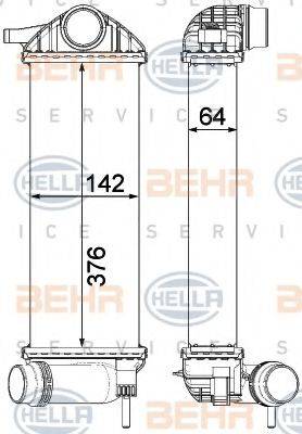 BEHR HELLA SERVICE 8ML376912111 Інтеркулер