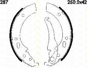 TRISCAN 810011287 Комплект гальмівних колодок