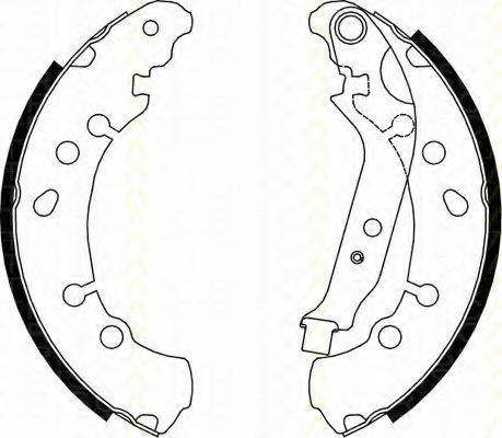 TRISCAN 810013048 Комплект гальмівних колодок; Комплект гальмівних колодок, стоянкова гальмівна система
