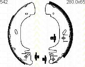TRISCAN 810016542 Комплект гальмівних колодок