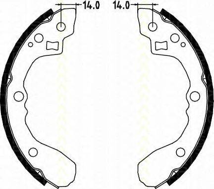 TRISCAN 810018002 Комплект гальмівних колодок