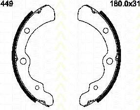 TRISCAN 810068449 Комплект гальмівних колодок