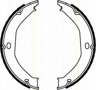 TRISCAN 810080008 Комплект гальмівних колодок, стоянкова гальмівна система