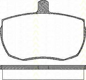 TRISCAN 811010815 Комплект гальмівних колодок, дискове гальмо