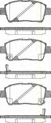 TRISCAN 811013033 Комплект гальмівних колодок, дискове гальмо