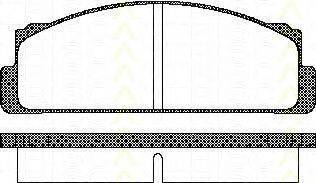TRISCAN 811015504 Комплект гальмівних колодок, дискове гальмо