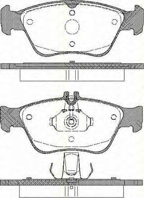 TRISCAN 811023013 Комплект гальмівних колодок, дискове гальмо