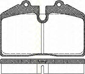 TRISCAN 811029155 Комплект гальмівних колодок, дискове гальмо
