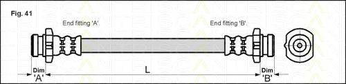 TRISCAN 815014227 Гальмівний шланг