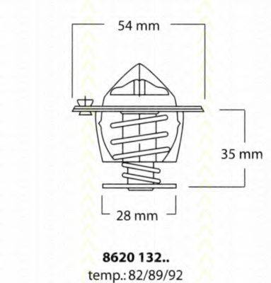 TRISCAN 862013292 Термостат, охолоджуюча рідина