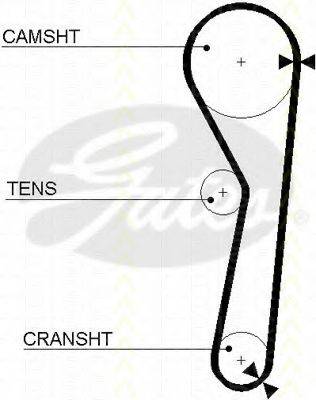 TRISCAN 86455316 Ремінь ГРМ