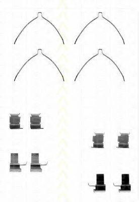 TRISCAN 8105131629 Комплектуючі, колодки дискового гальма