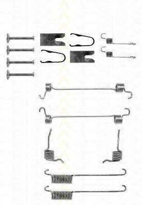 TRISCAN 8105162588 Комплектуючі, гальмівна колодка