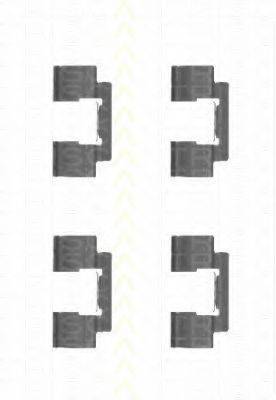 TRISCAN 8105801001 Комплектуючі, колодки дискового гальма