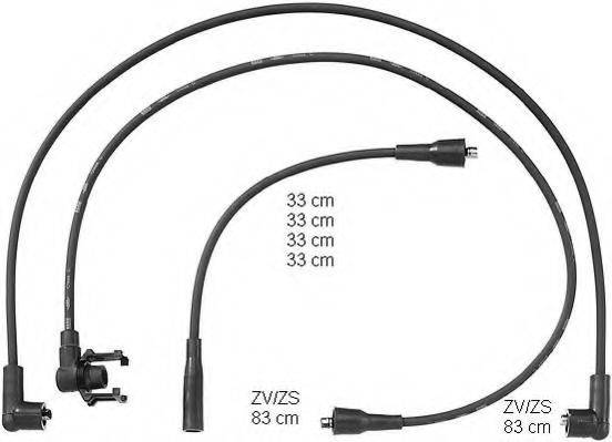 BERU PRO734 Комплект дротів запалювання
