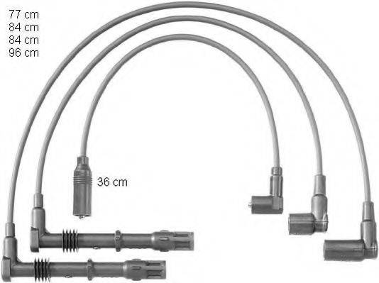 BERU ZEF1174 Комплект дротів запалювання