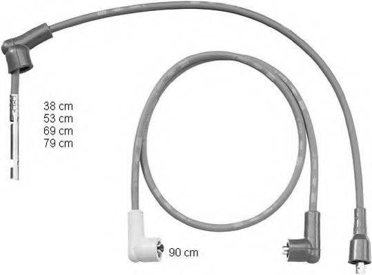 BERU ZEF1206 Комплект дротів запалювання
