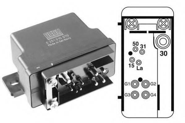 BERU GR070 Блок керування, час розжарювання