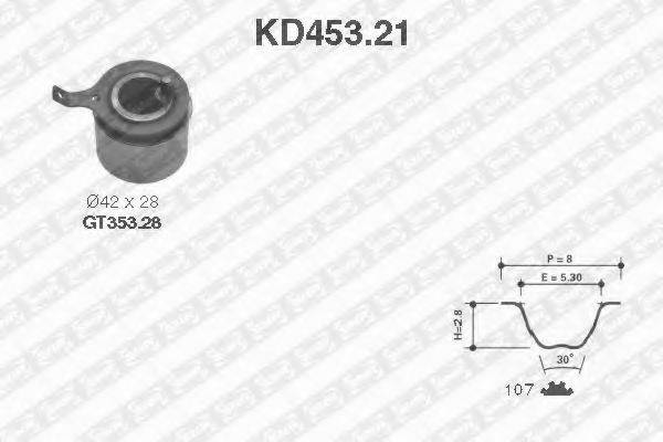 SNR KD45321 Комплект ременя ГРМ