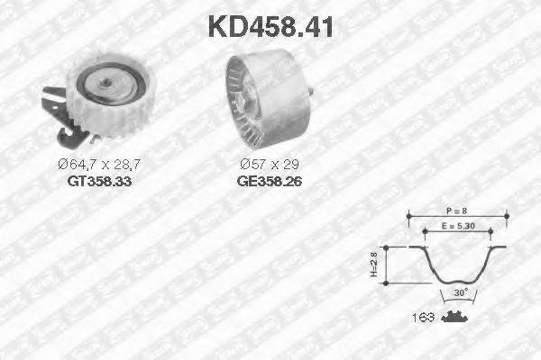 SNR KD45841 Комплект ременя ГРМ