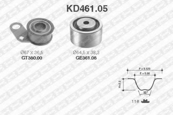 SNR KD46105 Комплект ременя ГРМ