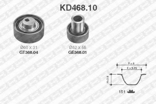 SNR KD46810 Комплект ременя ГРМ