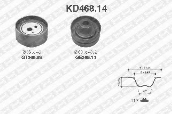 SNR KD46814 Комплект ременя ГРМ